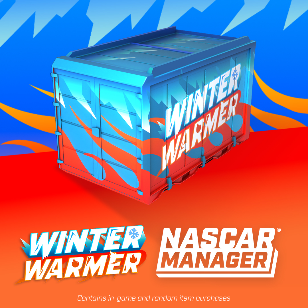 nascarmanager's tweet photo. Happy Holidays everyone! 

Our latest in-game event which is now live and runs through until Sunday Dec 29 is a festive celebration called Winter Warmer! 

Enter now and battle your way through to the final round to win prizes, including crates, boosts and coins 🎁

@ENASCARGG https://t.co/ZNegL64nuZ