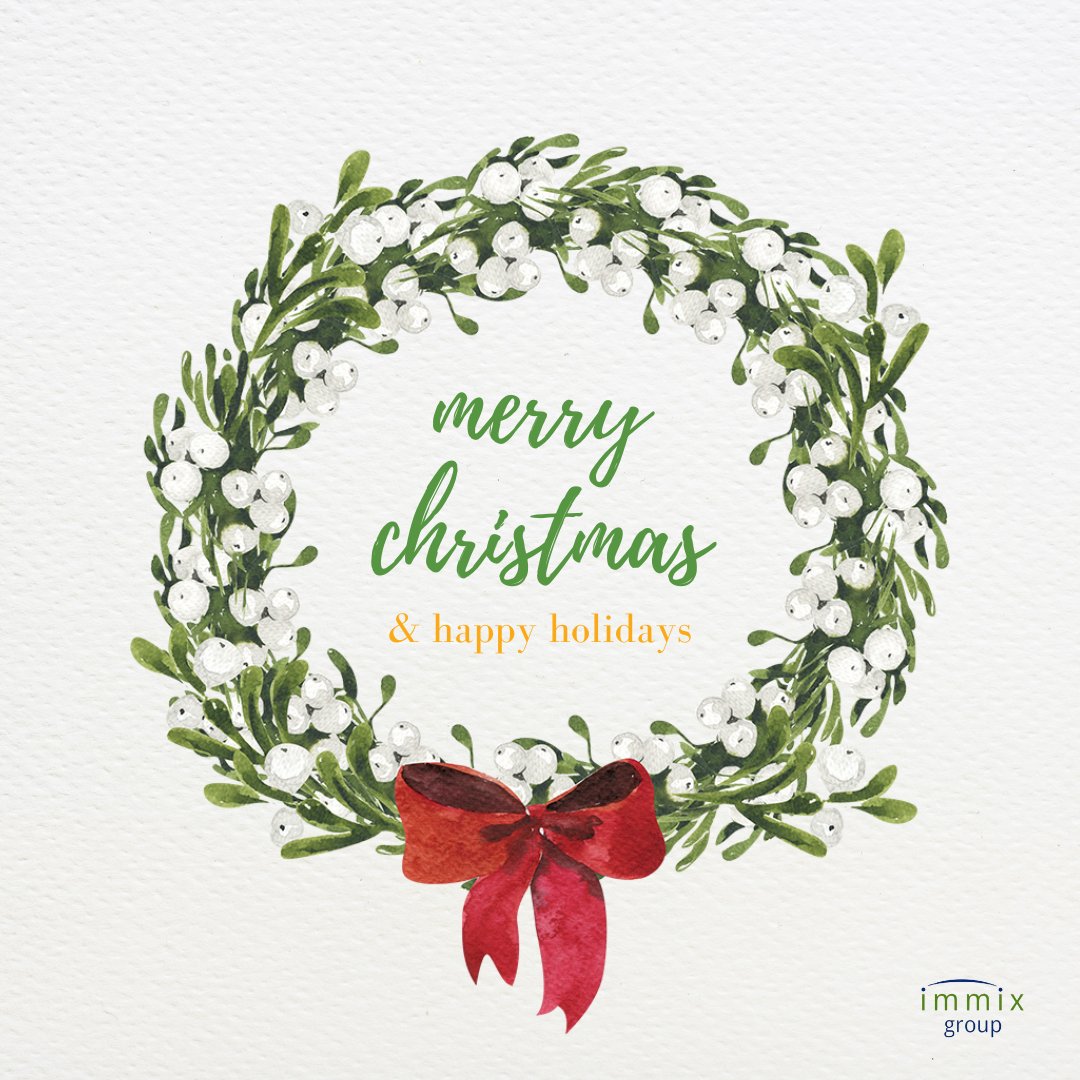Immix_Group's tweet photo. Merry Christmas and Happy Holidays from the Immix Group! 

We hope this special day brings you and your loved ones endless love, laughter, and joy! 

#immixgroup #christmas #happyholidays https://t.co/6M4KX3IpbY
