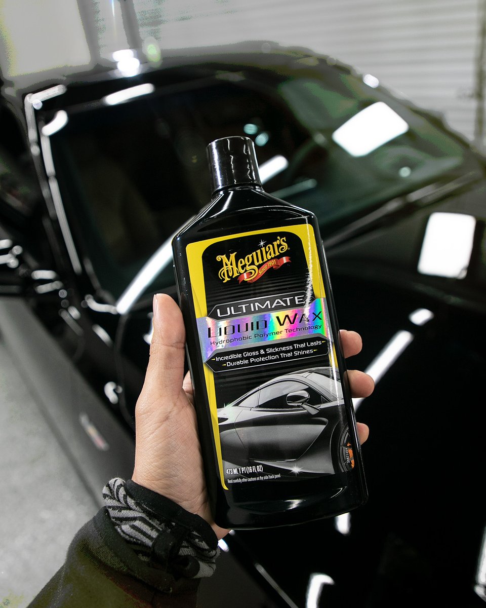 Meguiars's tweet image. Long-lasting synthetic protection, durability, depth of color, and reflectivity! 🤗 

Plus, it&apos;s easy to apply and wipe off and won&apos;t stain trim pieces!

It&apos;s advanced, it&apos;s the Ultimate!

#meguiars #liquidwax #sealant
