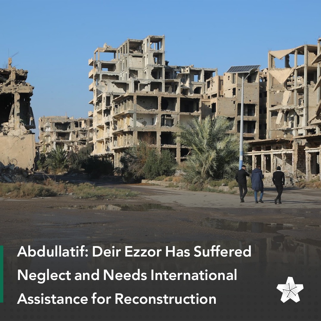 The Secretary-General of the political committee of the Syrian Opposition Coalition (SOC), Abdelbaset Abdullatif, said that the city of Deir Ezzor urgently requires lots of assistance due to the extensive destruction it has endured from systematic bombardments by the Assad regime