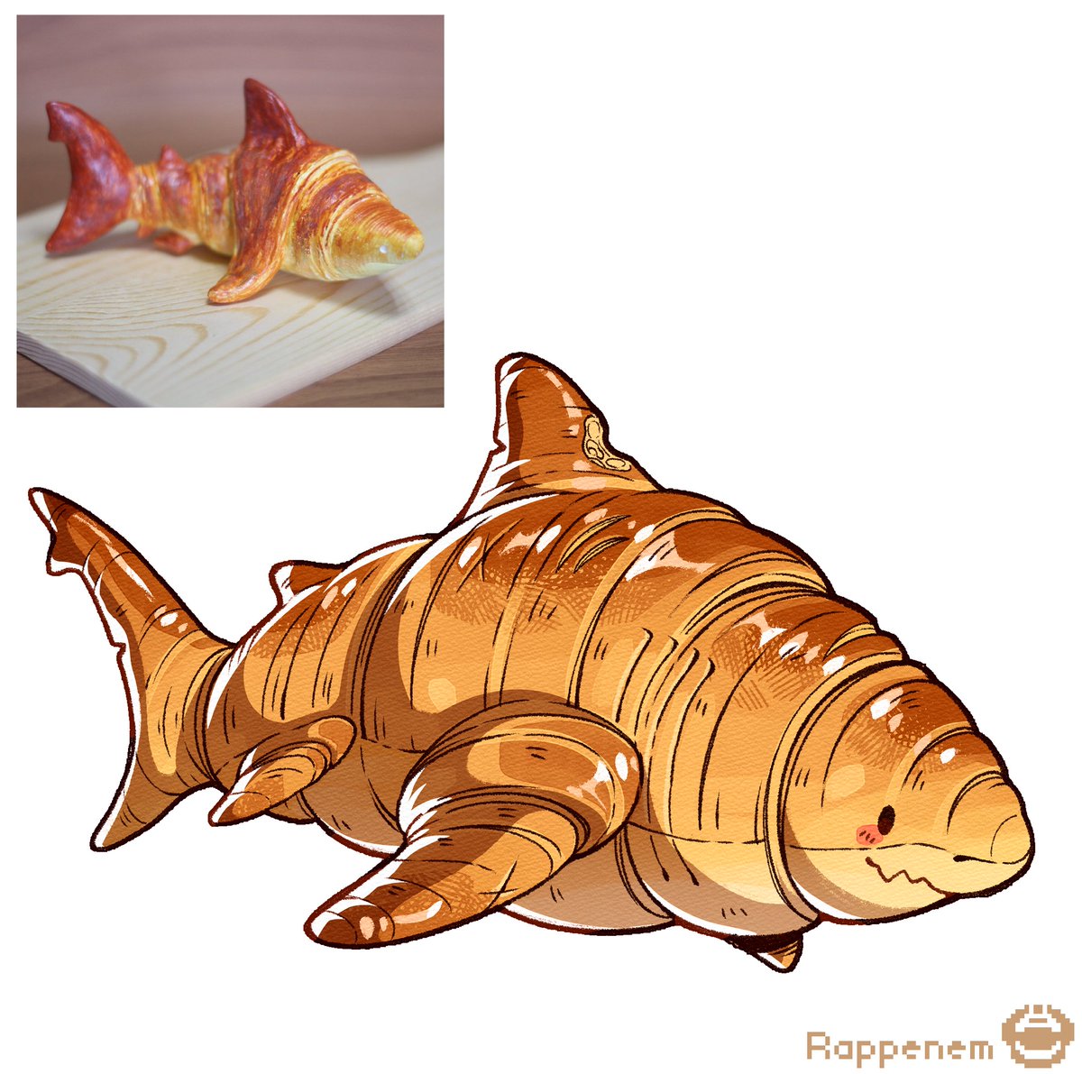 Rappenem's tweet image. French shark 🥐