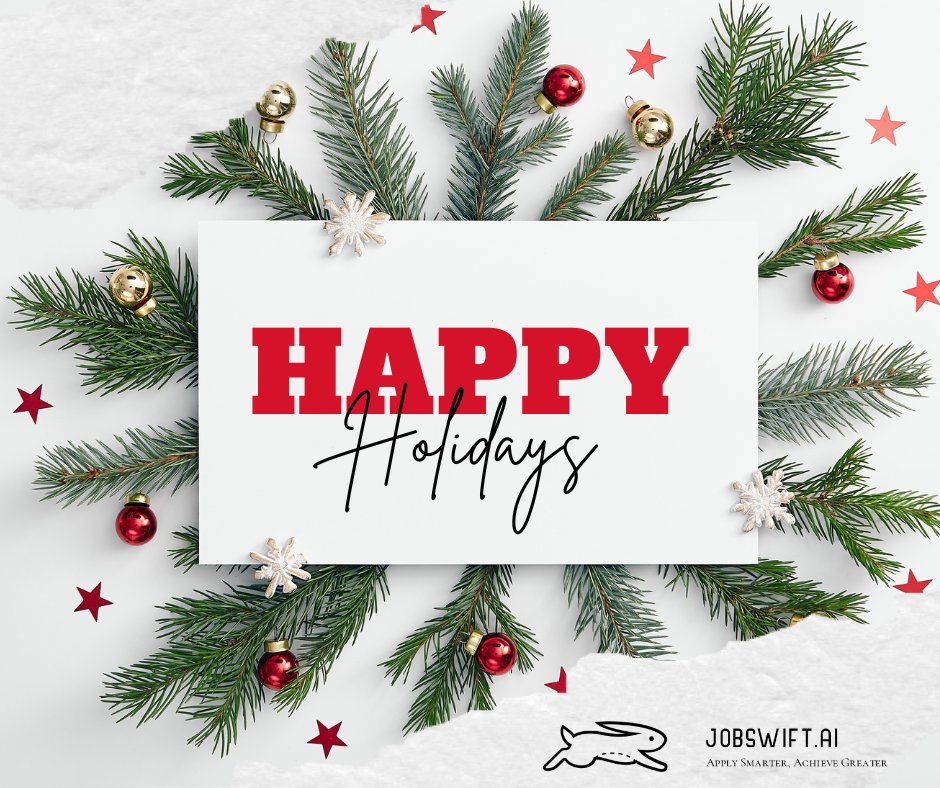 JobSwiftAI's tweet image. The year isn’t over yet!
Hiring doesn’t stop in December – companies are prepping for 2025.
Use this week to:
- Tailor your resume with JobSwift.AI
- Apply early (low competition!)
- Prep for interviews
While others wait for January, get ahead now!…