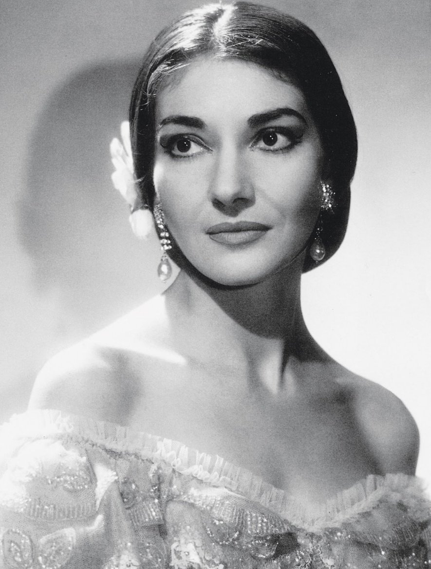 On stage, I am in the dark. #MariaCallas
