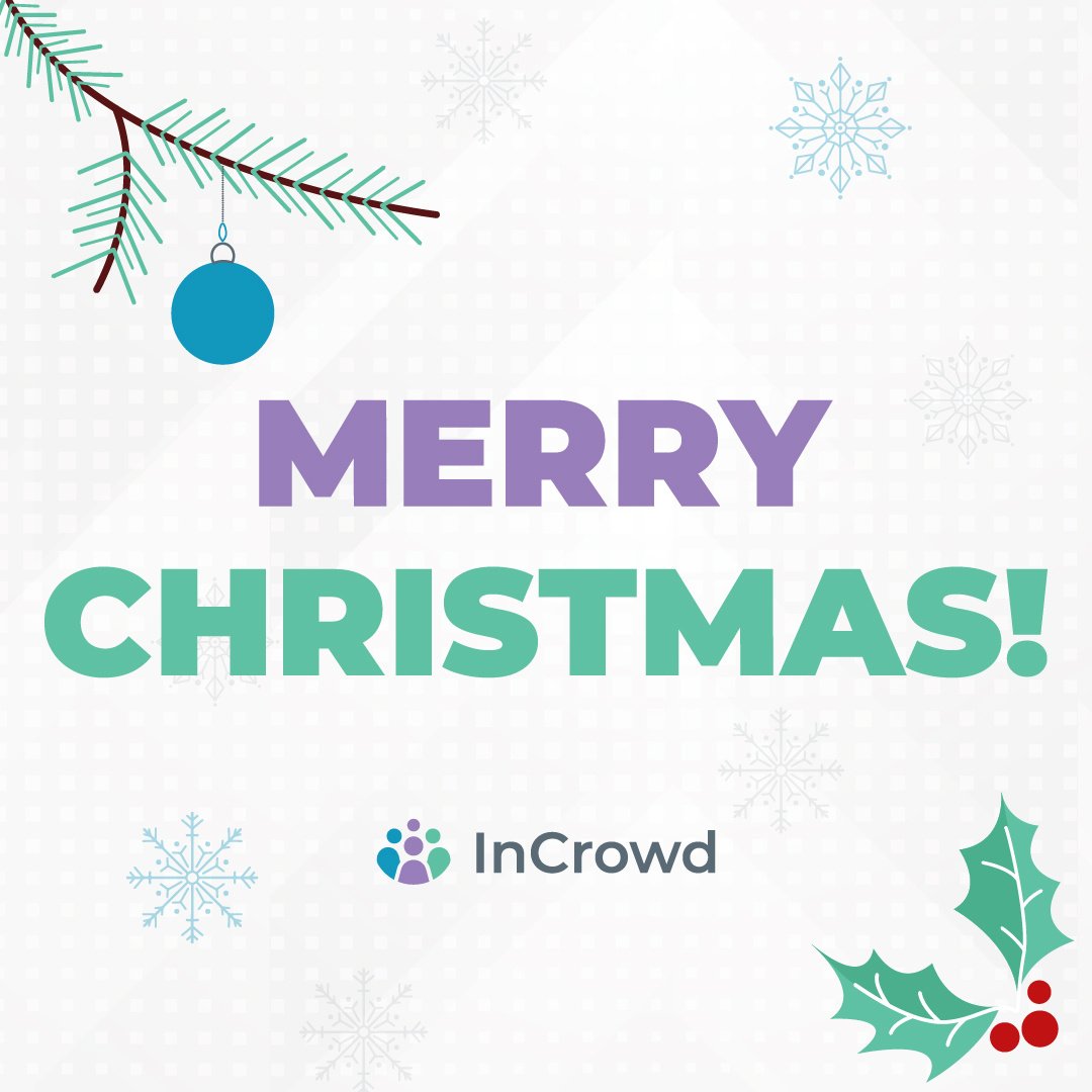 From all of us at InCrowd, Merry Christmas! We hope everyone is having a wonderful holiday. 🎄