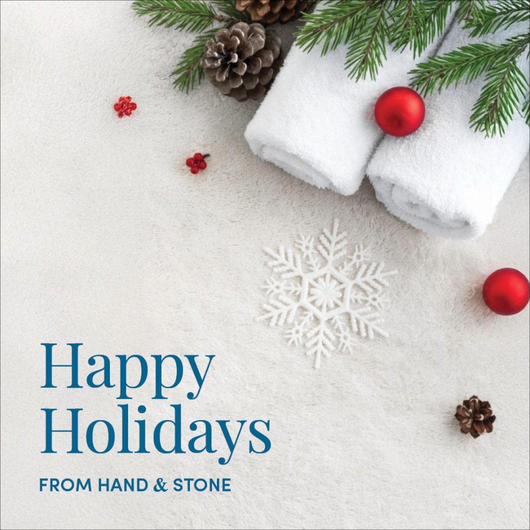 HandStoneRal's tweet photo. May your holiday season be filled with relaxation and joy. 🎁

#HappyHolidays #HandAndStone https://t.co/VCvpqec1g8