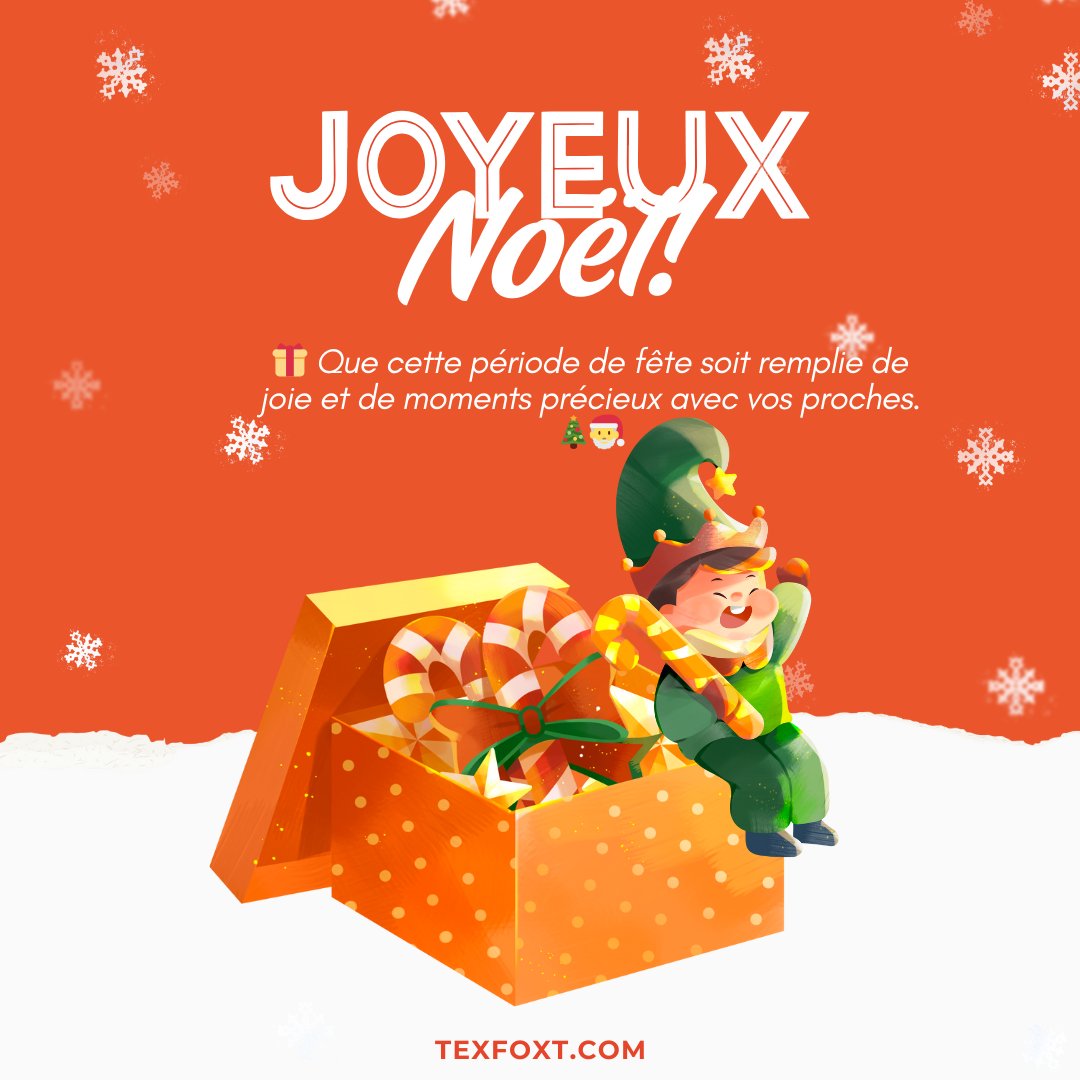 Joyeux Noël à vous et à vos familles ! Que cette période de fête soit remplie de joie et de moments précieux avec vos proches :D
