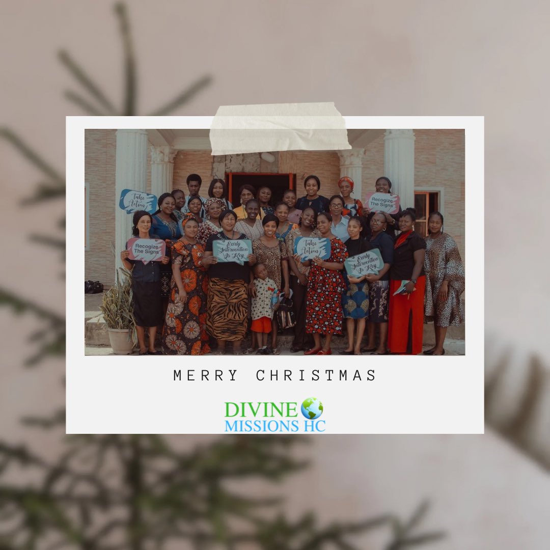 DivineMissionsH's tweet photo. Merry Christmas from Divine Missions Health Center! 🎄

May the joy of Christ’s birth bring hope, healing, and blessings to you and your loved ones. Together, we’re transforming lives through God’s love and care. https://t.co/theKqn84hM