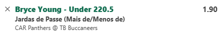 thepicks_br's tweet photo. 🏈 NFL Apostas & Picks
🏈 Buccaneers 🆚 Carolina Panthers
🔍Player Prop: Bryce Young (Passing Yards)
🎯MENOS 220.5 @ 1.90
📊1.90
📚Bet365
#NFL #NFLonNetflix #NFLPicks #NFLBrasil #bettingtips #ValueOdds #FreePicks #Odds #WeAreTheKrewe #KeepPounding https://t.co/aGNQZyjjgB
