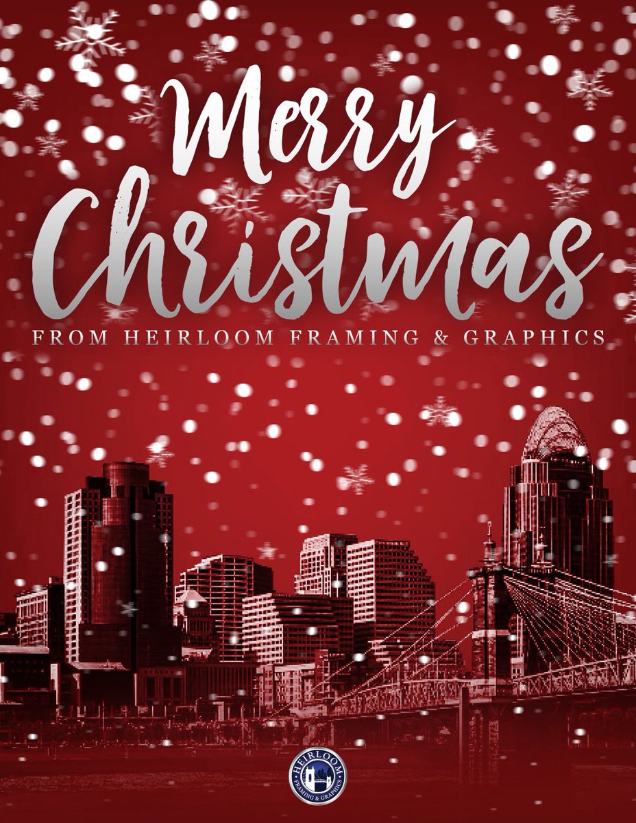 Merry Christmas from the Heirloom Framing &amp; Graphics Family!! 

Be safe and Enjoy the day!!