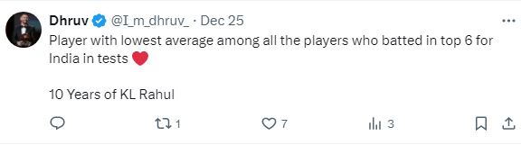Players who are yet to score a 50+ score in ICC events.❤️

Rishabh Pant.

10 YEARS OF KL RAHUL.