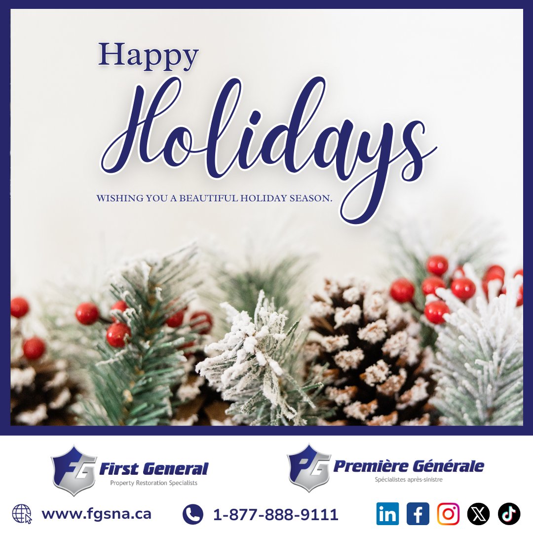 FGSNA's tweet photo. From the First General family to yours, we wish you a joyous holiday season filled with warmth, happiness, and peace. May this special time be filled with moments that matter most. #HappyHolidays #WarmWishes #PeaceAndJoy https://t.co/QCadpjMOZ5