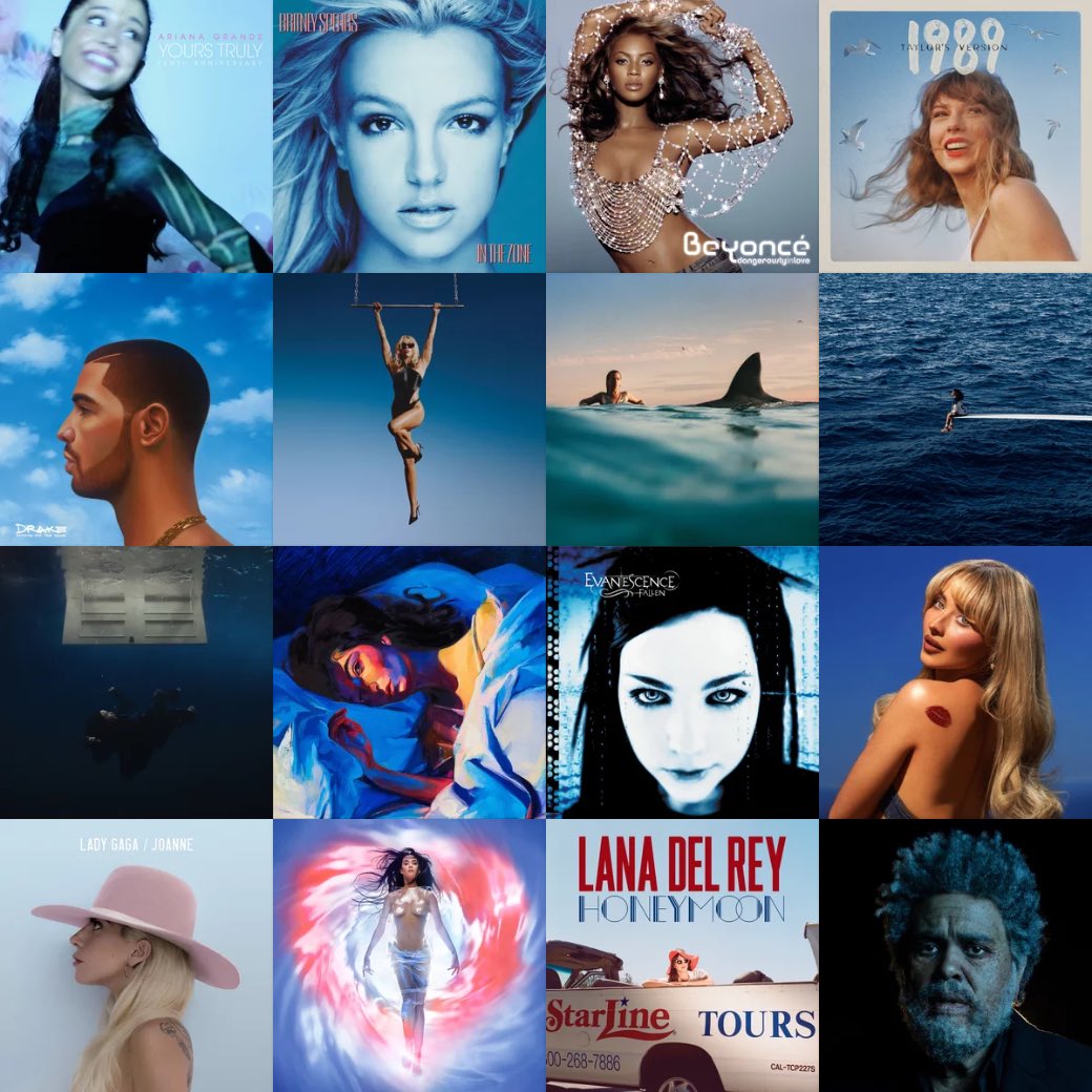 positionses's tweet photo. only 2 blue albums out of these can stay https://t.co/laSSFwmgP0