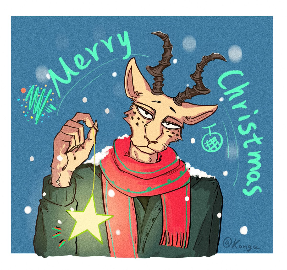 LynnA339134's tweet photo. #BEASTARS #メロン #beastarsfanart #beastarsmelon
Merry Christmas!🎄✨✨ https://t.co/ocxtGs041Y