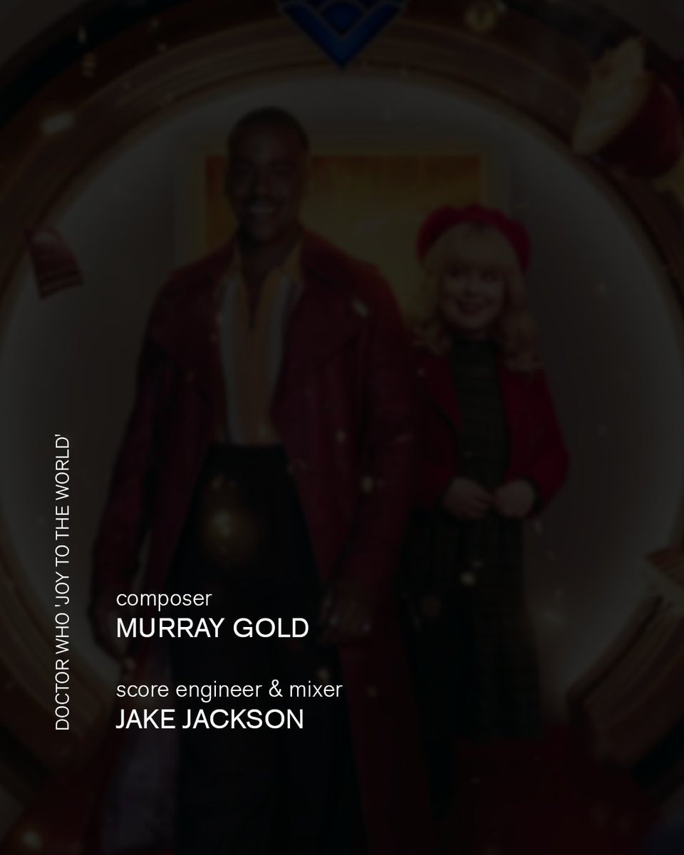 AIR (@airstudios) on Twitter photo Welcome to âThe Time Hotel.â A deadly plan is unfolding across the Earth just in time for Christmas, in this yearâs Doctor Who Special, âJoy to the World.â
<a href="/JakeJackson/">Jake Jackson</a> recorded and mixed Murray Goldâs score.
Airs today on BBC One.
#AIRmanagement Welcome to âThe Time Hotel.â A deadly plan is unfolding across the Earth just in time for Christmas, in this yearâs Doctor Who Special, âJoy to the World.â
<a href="/JakeJackson/">Jake Jackson</a> recorded and mixed Murray Goldâs score.
Airs today on BBC One.
#AIRmanagement