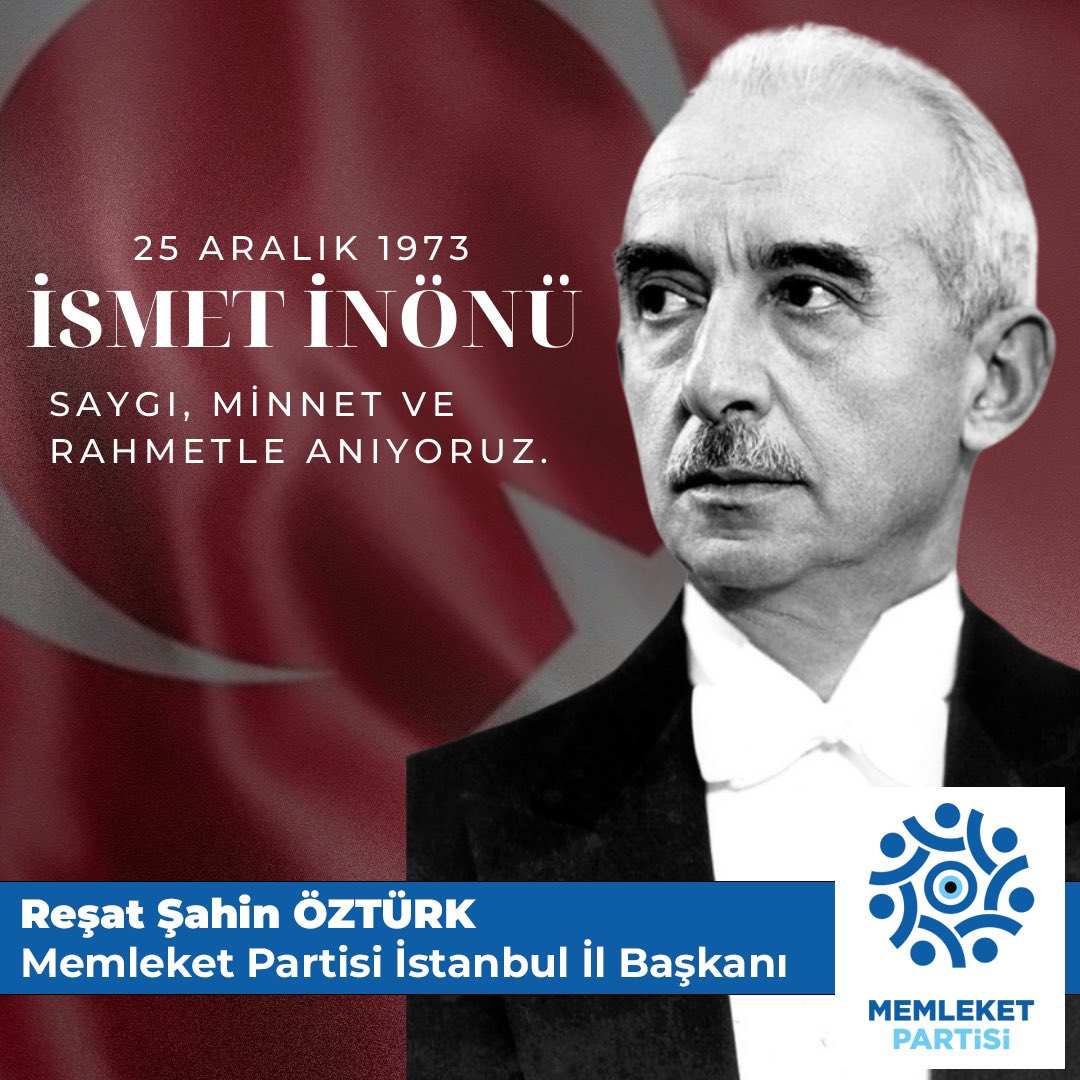 rsahinozturkcmp's tweet photo. Gazi Mustafa Kemal Atatürk’ün yol ve silah arkadaşı, Lozan’ın mimarı, devlet ve siyaset adamı, İsmet İnönü’yü vefatının yıl dönümünde saygı, minnet ve rahmetle anıyoruz. https://t.co/SP7q14u1S7