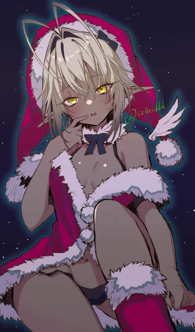 クリスマス絵描けなかったので再掲で 