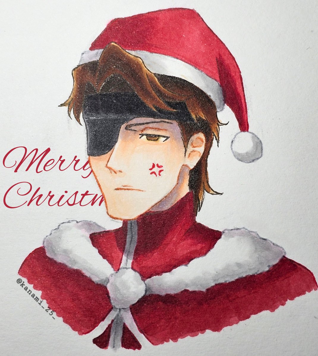 メリークリスマス〜🎅💢
#藍染惣右介 #藍染サンタ #BLEACH