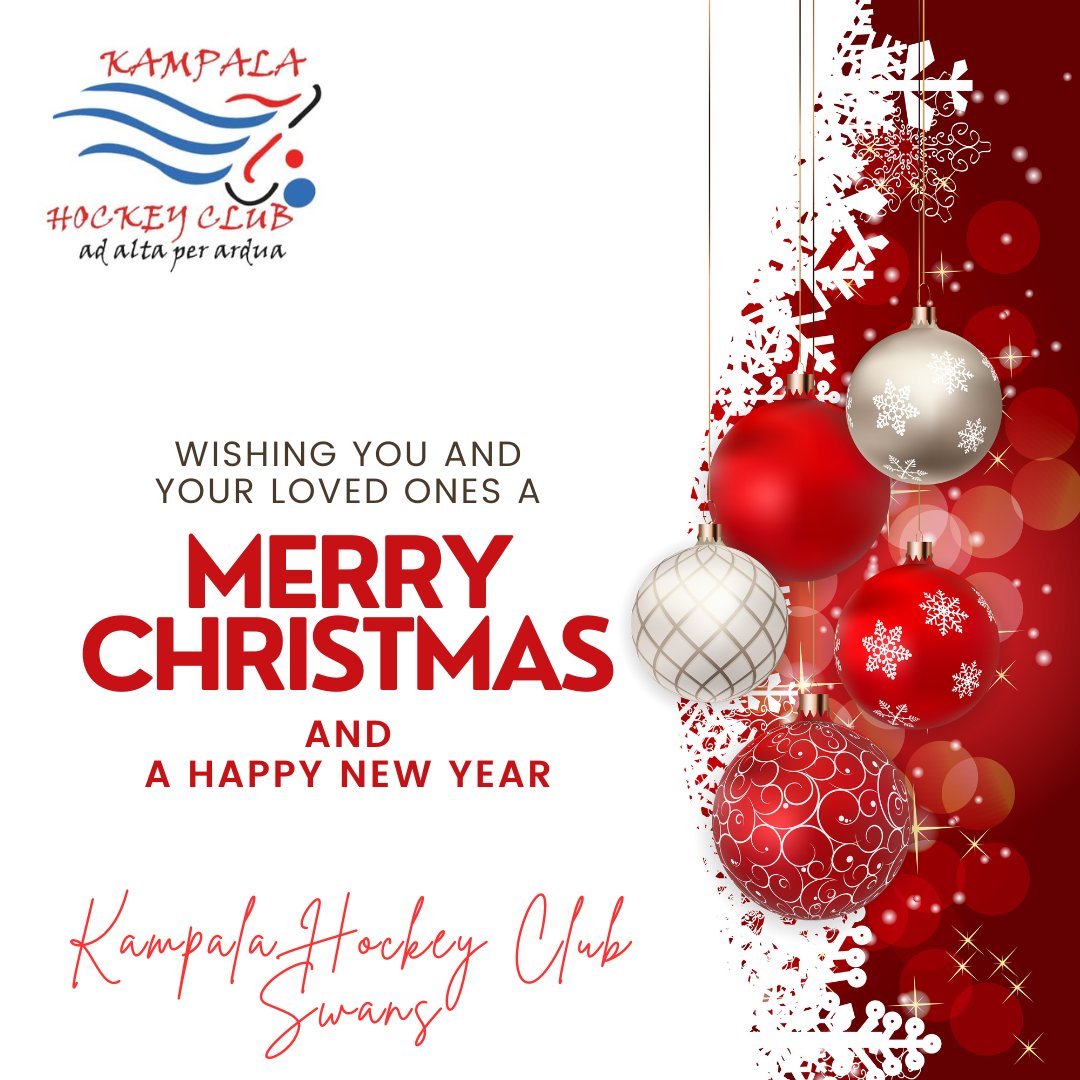 Kampala Hockey Club Swans (@khcswans) on Twitter photo Wishing you a Merry Christmas and a happy new year! May the season bring  immense joy to you and your loved ones
#YallaEgypt 
#KHCSwans 
#KHCDynasty Wishing you a Merry Christmas and a happy new year! May the season bring  immense joy to you and your loved ones
#YallaEgypt 
#KHCSwans 
#KHCDynasty