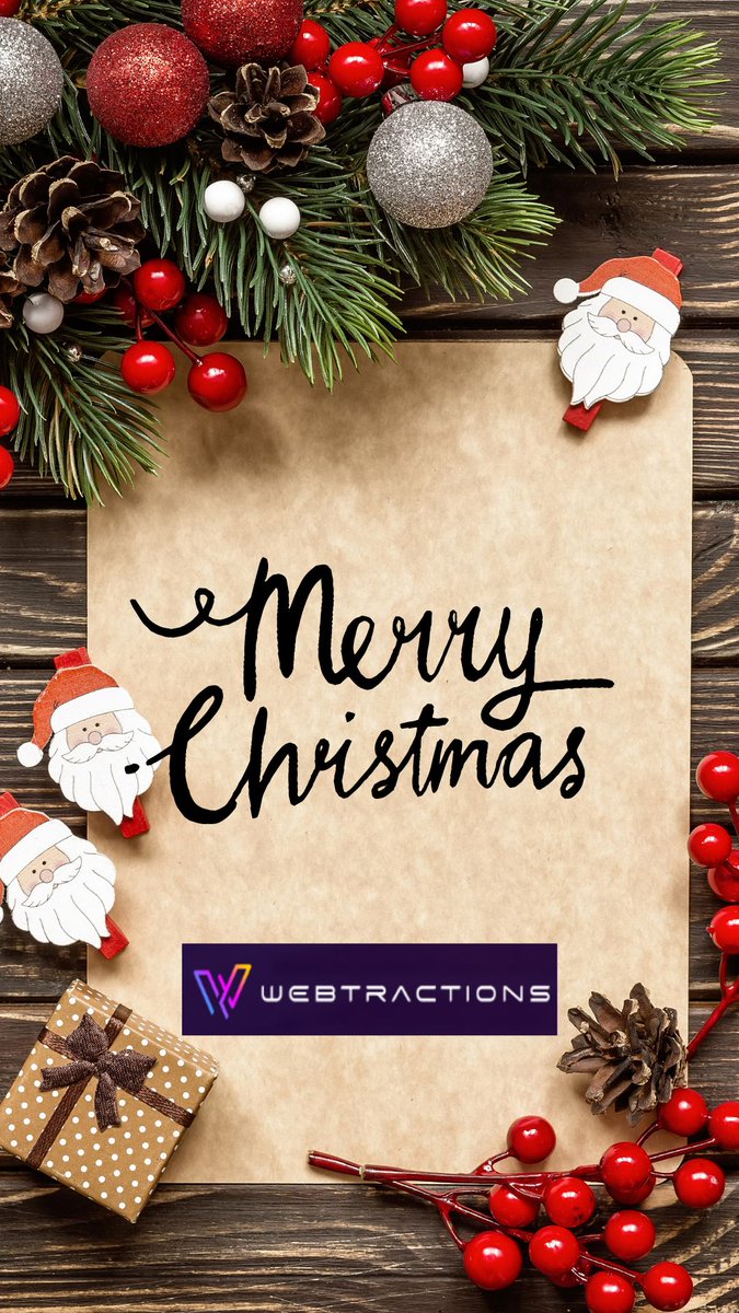 Webtractions1's tweet photo. 🎄 Merry Christmas from Webtractions! 🎁
✨ This holiday season, let’s celebrate creativity, connections, and the magic of the web! ✨
💻 Let’s grow together: https://t.co/qwxBnlaoNg
Call 001-832-775-8732 WA +91-6302260217
#MerryChristmas 🎄 #Webtractions 🌐 #HolidayCheer https://t.co/LriJTcIR0V