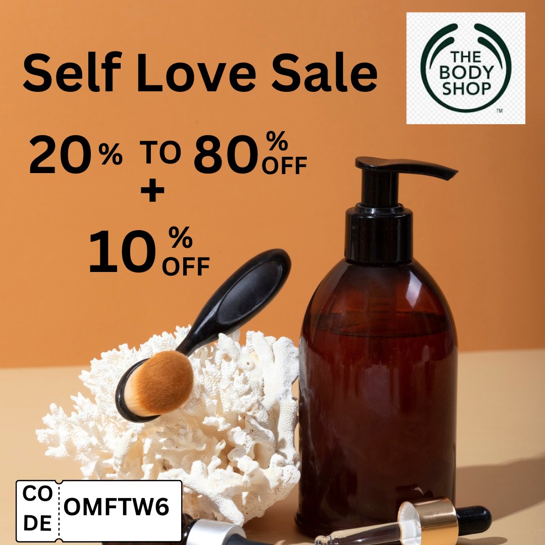 DiscountcodeKsa's tweet image. 🥰𝐓𝐡𝐞 𝐁𝐨𝐝𝐲 𝐒𝐡𝐨𝐩 𝐒𝐞𝐥𝐟 𝐋𝐨𝐯𝐞 𝐒𝐚𝐥𝐞🥰
Get 20% to 80% OFF + Extra 10% OFF on All Products
𝐔𝐒𝐄 𝐂𝐎𝐃𝐄👉 𝐎𝐌𝐅𝐓𝐖𝟔
𝐆𝐞𝐭 𝐥𝐢𝐧𝐤 👉bit.ly/40bGru5

#discountcodeksa #beauty #beautyproducts #makeup #personalcare