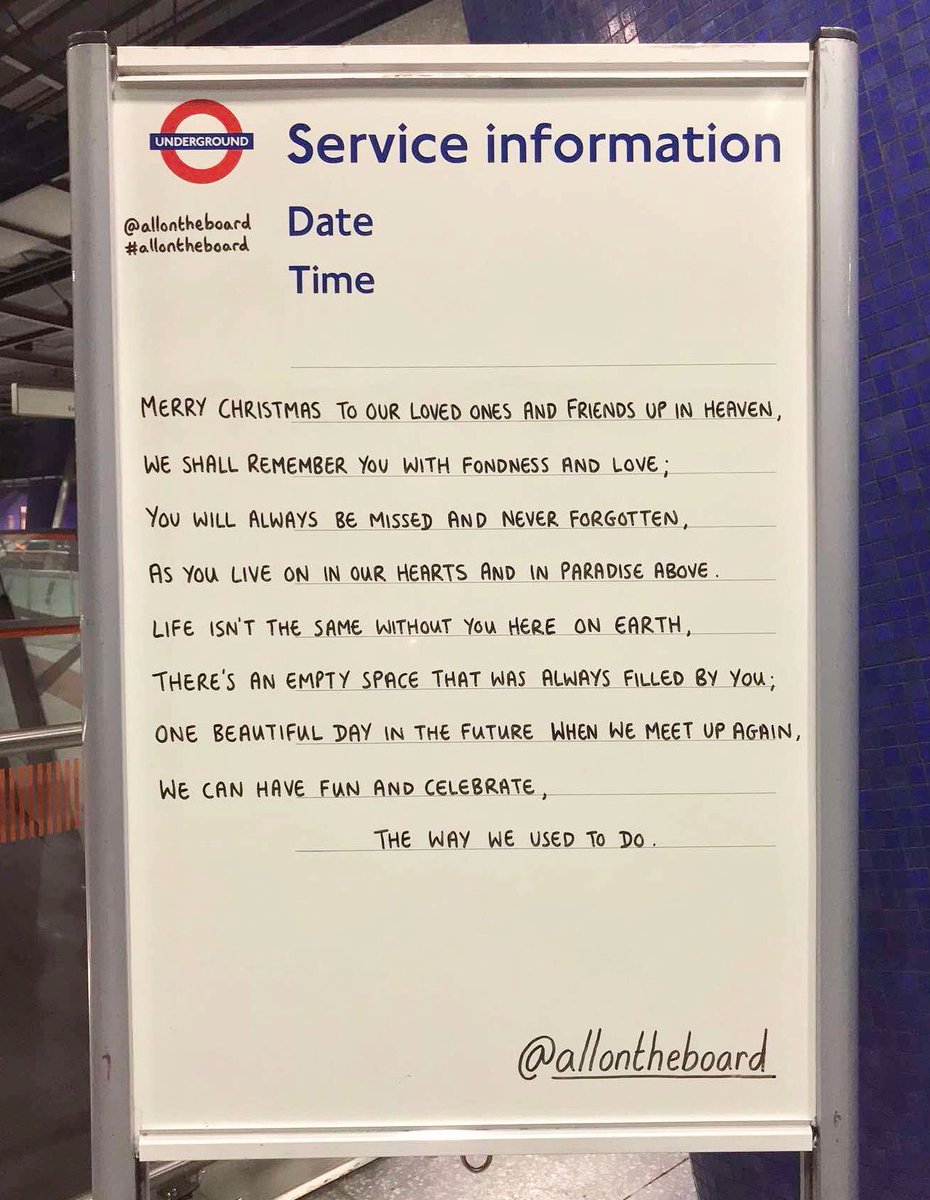 allontheboard's tweet photo. Merry Christmas to our loved ones and friends who are no longer with us. We will always love you and miss you. See you again one day. https://t.co/4xI6JMVDvX