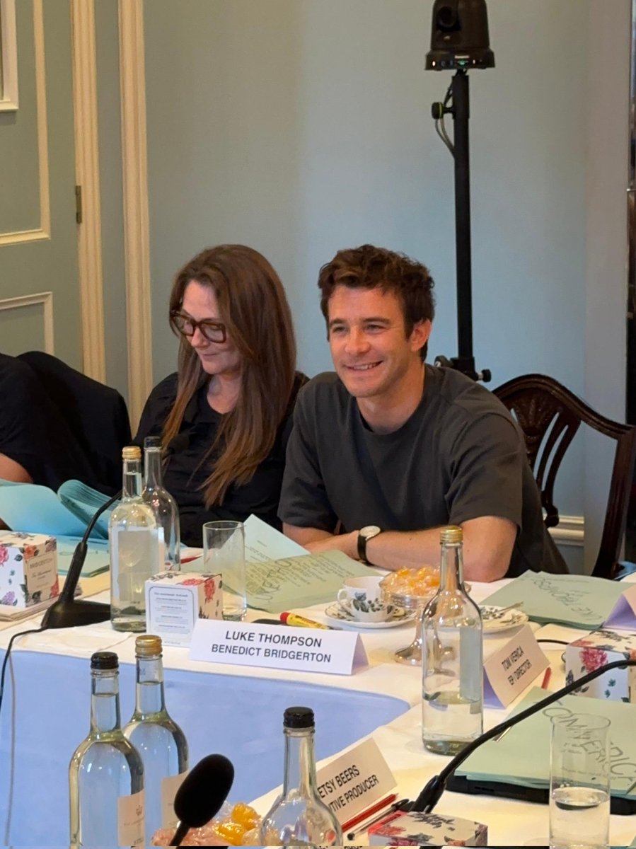 Family! 💙 Ruth Gemmell at the Bridgerton s4 table read