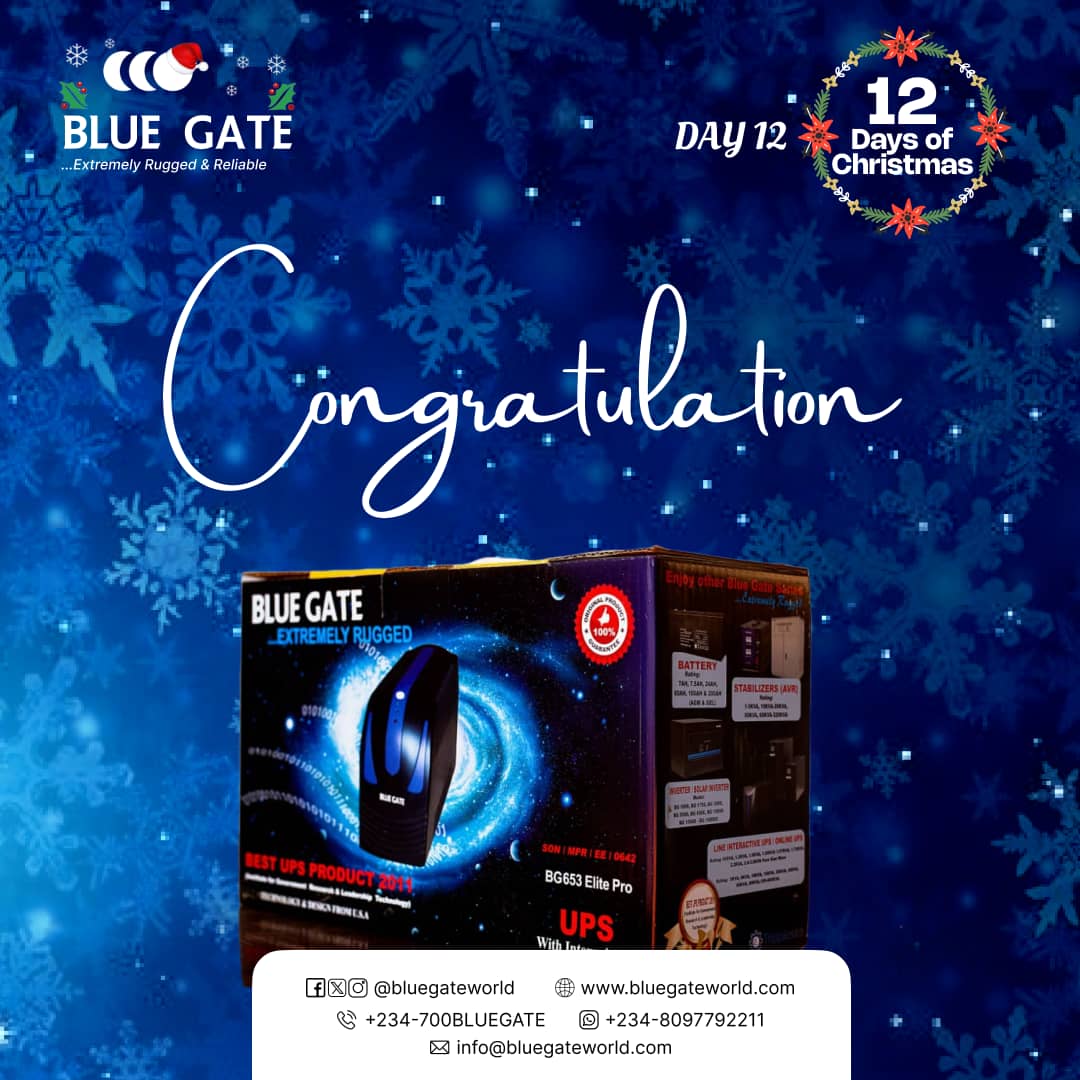bluegateworld's tweet photo. Merry Christmas to all our amazing fans! 🎄 

Congratulations to our randomly selected top most engaging followers - you've won the BLUE GATE signature UPS (BG653)! 

Thank you for your support. 

#BLUEGATE12DaysOfChristmas 
#TwoRandomWinners #PredictandWin #BLUEGATESmartPower https://t.co/bPPJmSAXc9