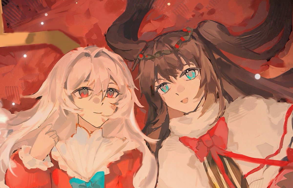 Merry Christmas！
hikari＆tairitsu
设计是去年的
#arcaea #arcaea_art #arcaeafanart