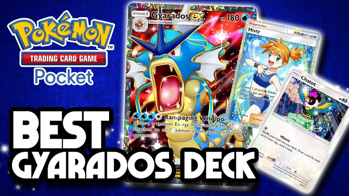 This is The Best Deck around Gyarados EX!

Watch HERE:
youtu.be/q_M6IBUF2bo?si…

#PokemonTCGPocket