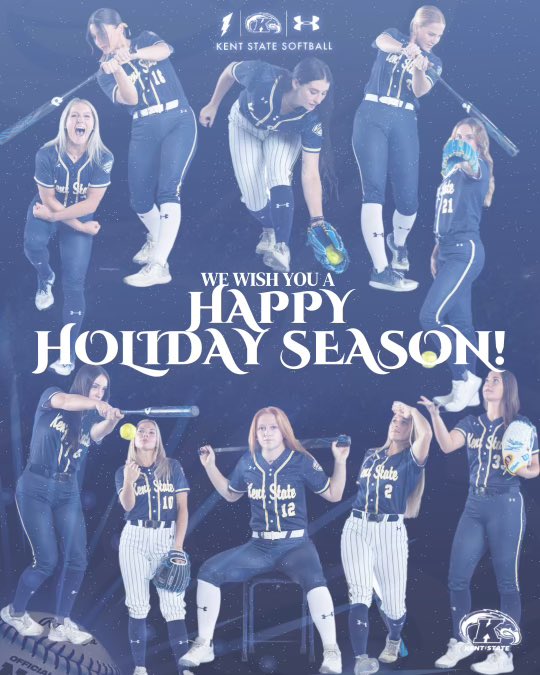 Happy Holidays from our Kent State Softball family to you⚡️🎄🥎 #BTS #GoFlashes