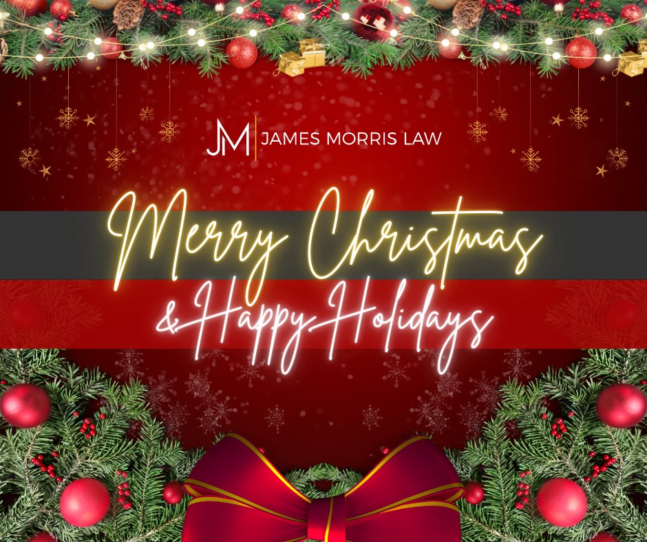JamesMorrisLaw's tweet photo. Merry Christmas &amp; Happy Holidays from all of us at James Morris Law. 🎄 https://t.co/2HwARR0gvw