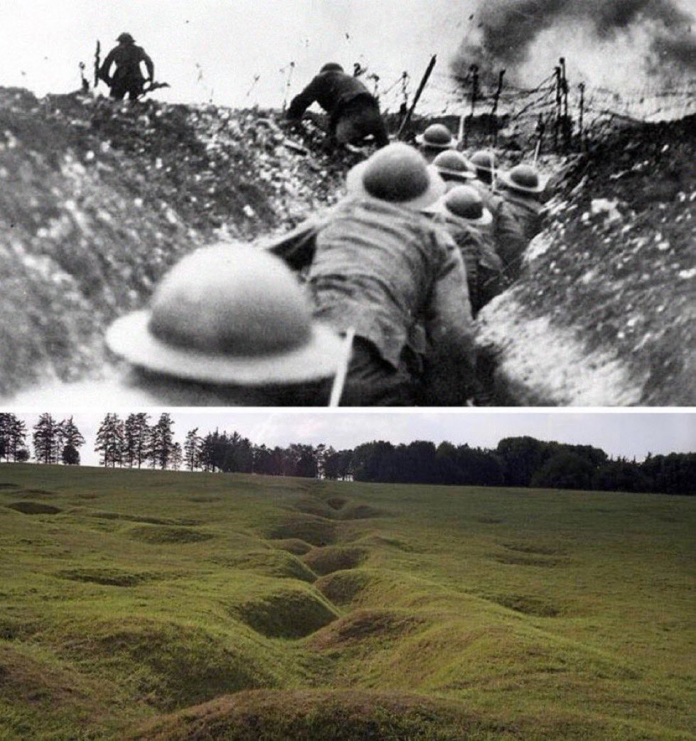 AbretuPotencial's tweet photo. Hilo sobre cómo ha cambiado el mundo a lo largo de los años 🧵

Por favor abre el hilo para sorprenderte

1. Las trincheras de la Primera Guerra Mundial, ayer y hoy https://t.co/XAPu2A1T4C