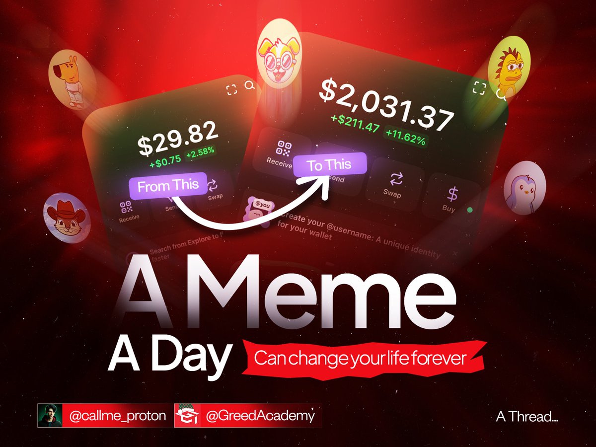 Callme_Proton's tweet image. 10 minutes is all it takes to make a bad decision.

And you just might be making one if you fade this now!

The same 10 minutes could change everything—or at least your wallet balance. 

It took me 4 days to turn $10 into $500 on memecoins.

You don’t need to be a genius to…