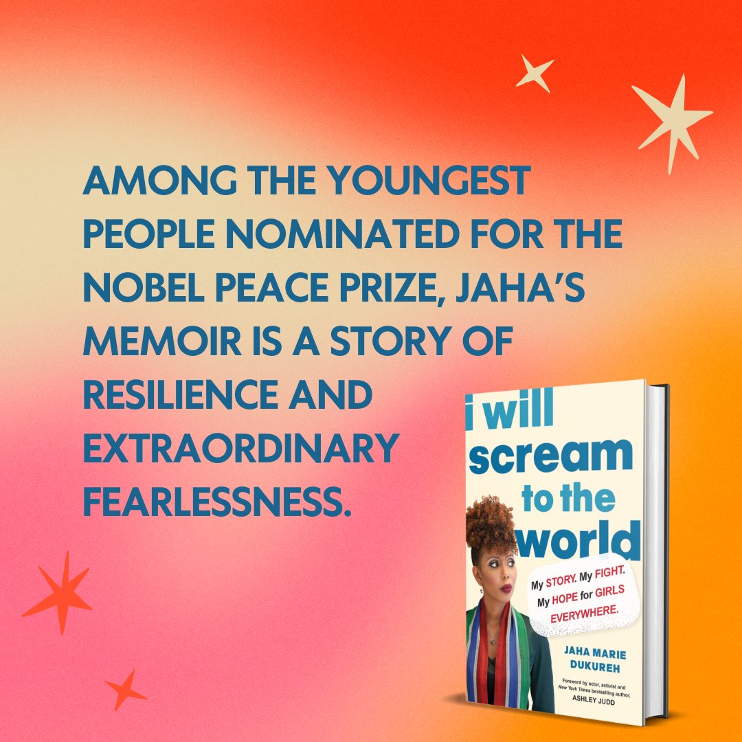 My Book is finally out. I Will Scream to the World: My Story. My Fight. My Hope for Girls Everywhere. a.co/d/hwmV0wB grab your copy where ever books are sold.