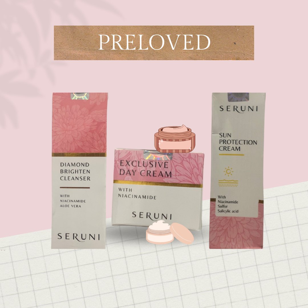 choco_delight7's tweet photo. @undipmfs Preloved skincare seruni masin segel https://t.co/hqfYFVzUyf