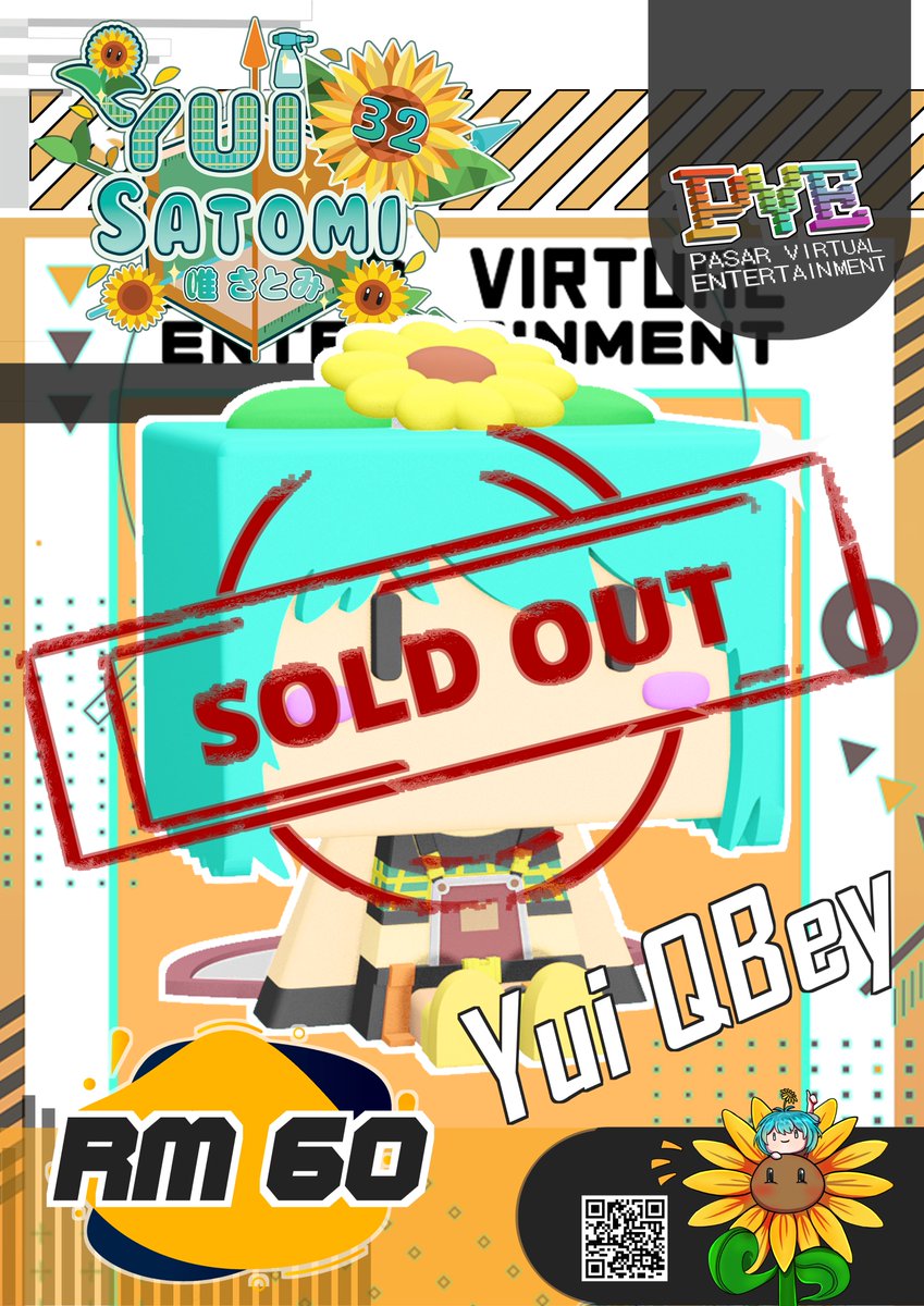 PVE_05062021's tweet photo. Congratulations to @Yui53591329 ! Your new product, Yui Qbey, has sold out!
Next year, we may produce a new design, and our team is currently discussing it. We also want to thank all the fans for their support!
#Yuiisprettyflower #VTuber #MalaysiaVTuber #pvevtuber https://t.co/Q94ttd48Tw