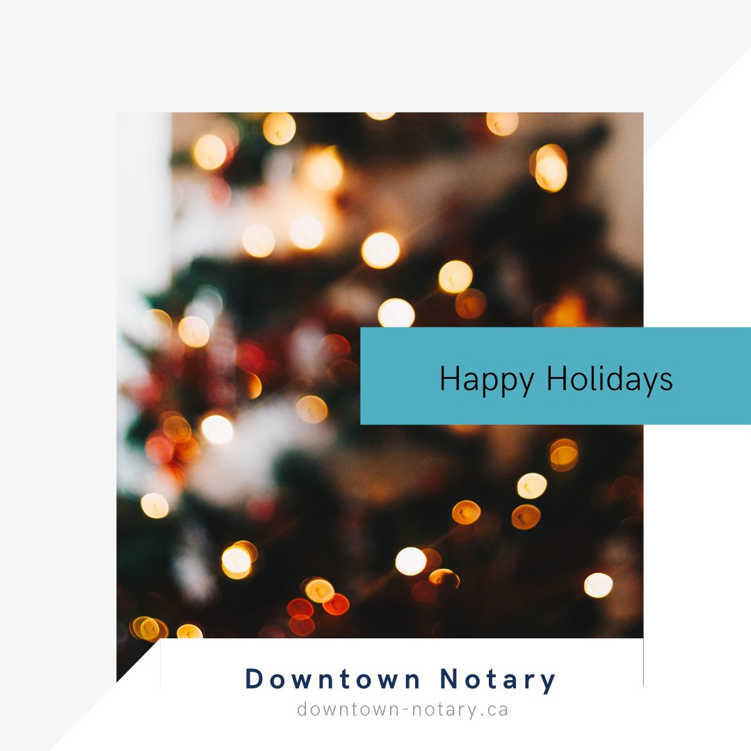 Happy Holidays from Downtown Notary!