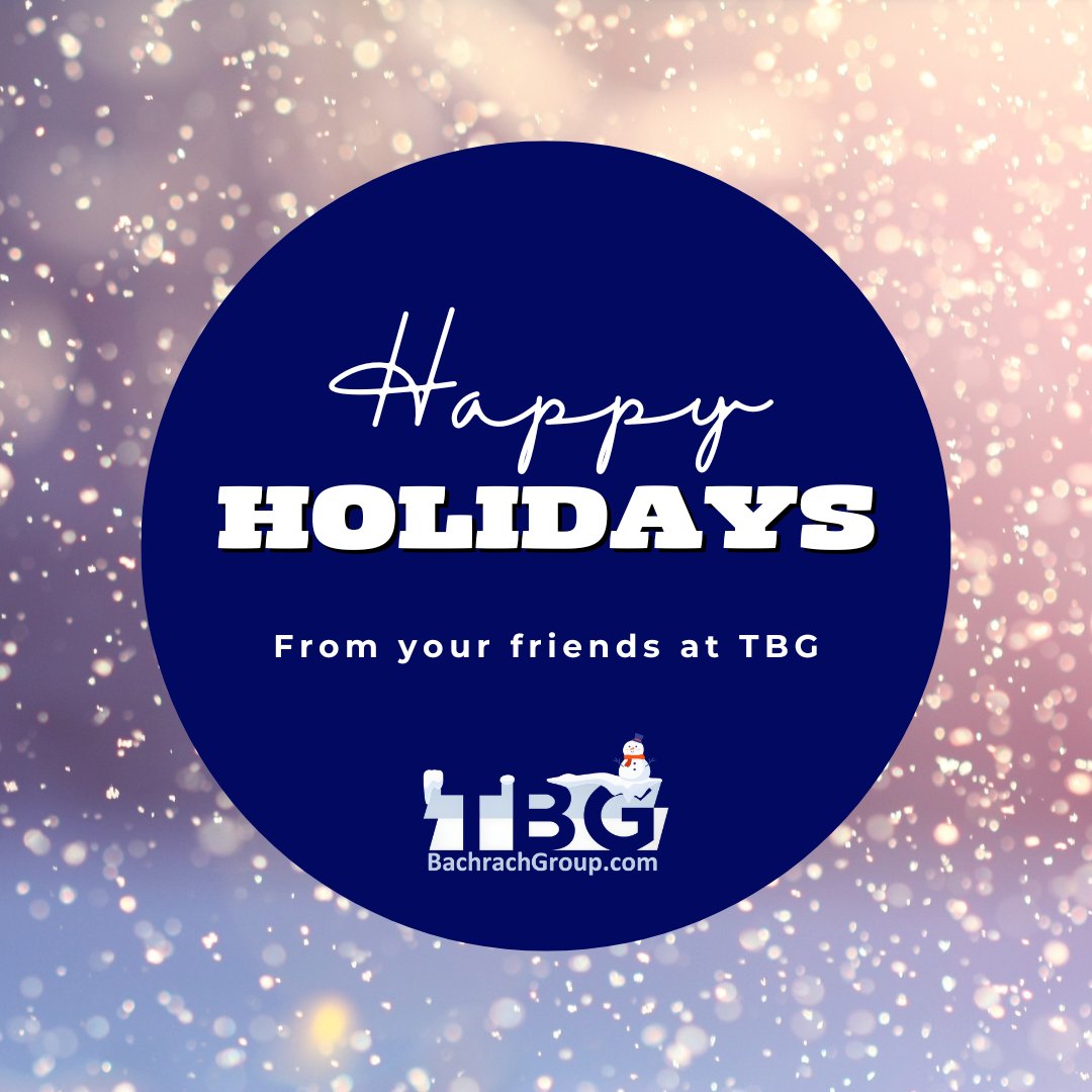 Happy Holidays! Here's to a season of celebration and success.

#HappyHolidays #WeAreTBG