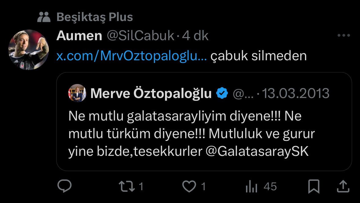 Seçim ile alakalı hiç twit atmadım ama 

Serdal Adalı'nın yönetim kurulunda açıkladığı kişi GALATASARAYLI.

Bu da twitin linkiydi, zaten linke basınca altına yeni gelen yorumları göreceksiniz.

Bu yanlıştan vazgeçin lütfen <a href="/SerdalAdali_x/">Serdal Adalı</a> 

x.com/mrvoztopaloglu…

Bu da Ss