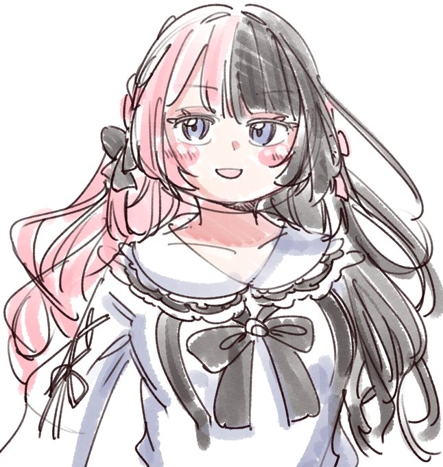 最近よく見てる娘らくがき。
可愛い。 