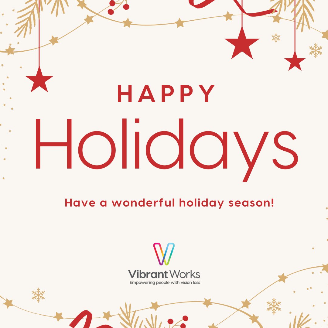 Wishing you a joyful holiday season from all of us at Vibrant Works! 🎄✨

#VibrantWorks #HappyHolidays