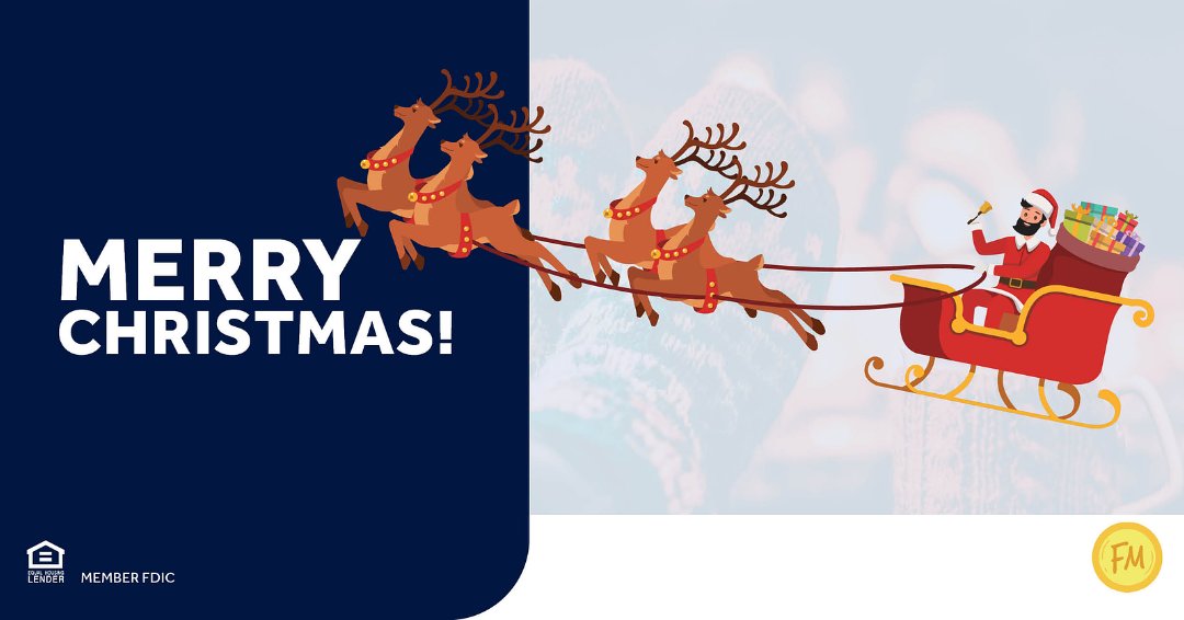 🎄🎅🏻Merry Christmas to all! 
From your community bank here at F&amp;M, we want to wish you a Merry Christmas and lots of joy! 😇 

Our offices are closed today but will be open tomorrow!☺️
