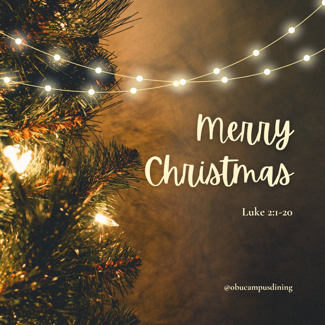 Merry Christmas from OBU Dining!