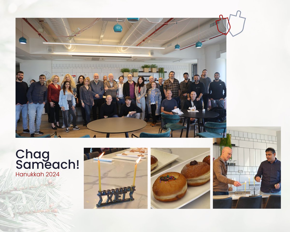 XJet_3d's tweet image. ✨Our team gathered today to light the first candle of the menorah and celebrated #Hanukkah, the festival of lights and hope.
To all our friends, customers, partners, and XJet community - Chag Sameach and happy holidays! Let's light up new possibilities together in 2025.