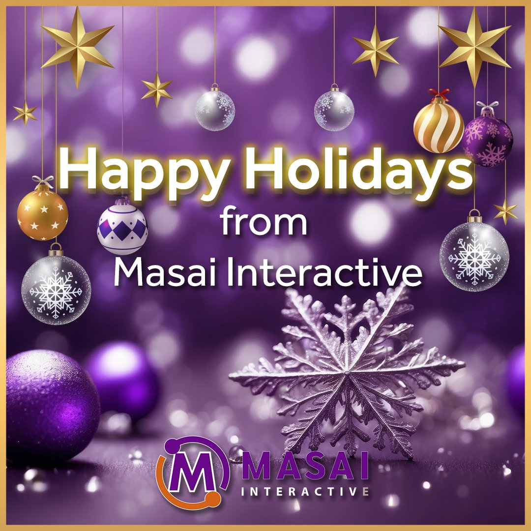 MasaiInteractiv's tweet photo. Happy Holidays from Masai Interactive! We wish everyone a time filled with peace, happiness, and joy. https://t.co/L7NYLHdUjU