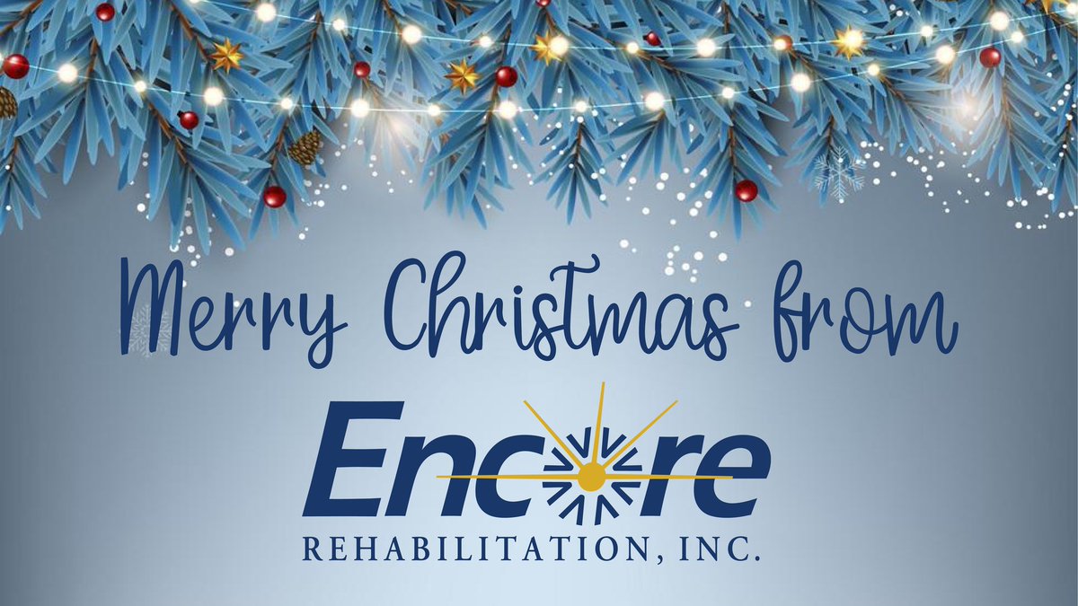 Encore_Rehab's tweet photo. Merry Christmas from your friends at Encore Rehabilitation, Inc.! 

#Christmas 
#EncoreRehab https://t.co/PM1u3g4XS7