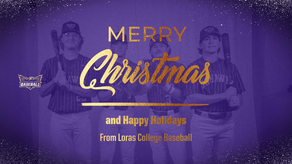 We want to wish you all a Merry Christmas and Happy Holidays, courtesy of Loras Baseball! 🎄

#GoDuhawks