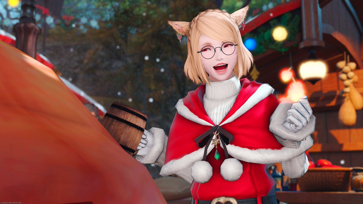 eat, drink, and be merry!🍗🍻😄

#FFXIV #FF14 
#ミコッテ