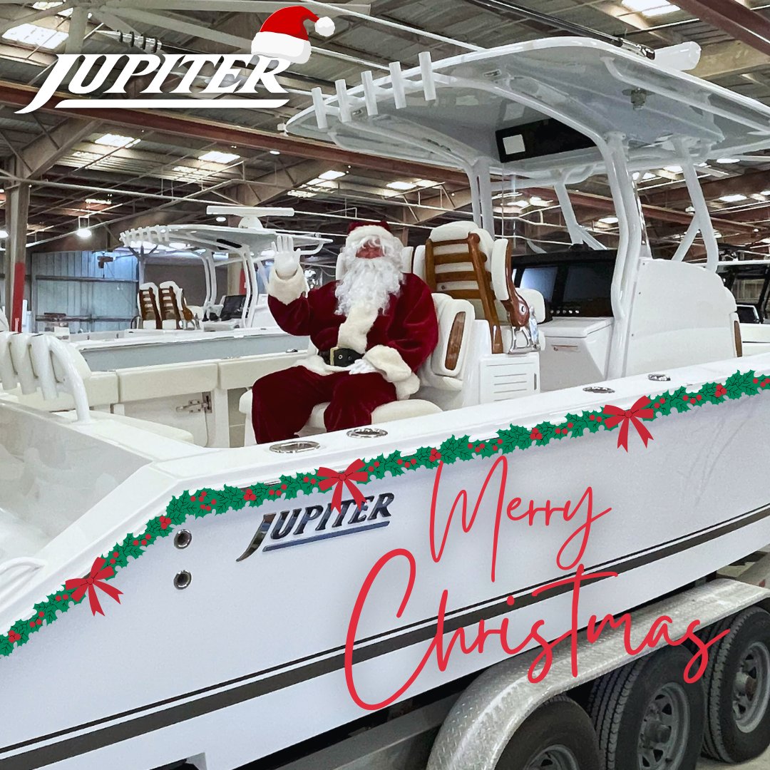 JupiterMarine's tweet photo. The Jupiter team wishes everyone a Merry Christmas! 🎄🎁 Much like the boating lifestyle we cherish, focused on connection, adventure, and life’s most meaningful moments, the holiday season is a time to embrace these values. Wishing you joy and peace this holiday season! https://t.co/Pmm13KXbq5