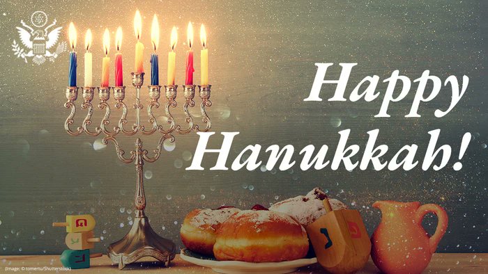 As families and friends here in Greece and around the world gather to mark the first night of Hanukkah, I extend my warmest wishes for a joyful and peaceful holiday. May this season of light season fill our communities hope, warmth, and togetherness. Chag sameach!
